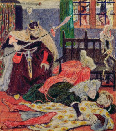 Death of Sir Tristram, 1863 by Ford Madox Brown